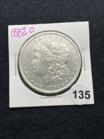 1882 O Morgan Silver Dollar Coin