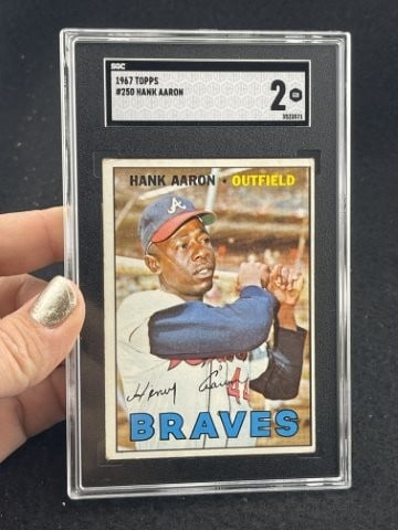 1967 Topps Hank Aaron Baseball Card (1 of 2)
