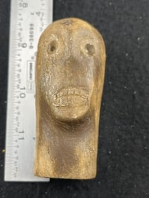 Human Effigy Stone Pipe Indian Artifact Arrowhead