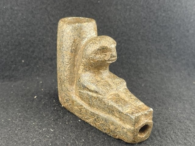 Human Effigy Stone Pipe Indian Artifact Arrowhead (1 of 6)