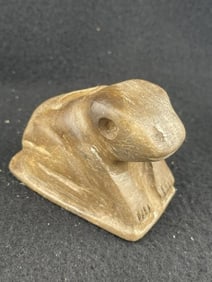 Frog Effigy Stone Pipe Indian Artifact Arrowhead