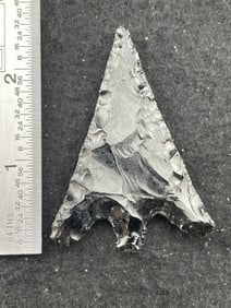 Obsidian Arrow Point Indian Artifact Arrowhead