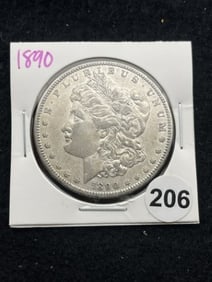 1890 Morgan Silver Dollar Coin