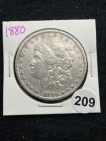 1880 Morgan Silver Dollar Coin