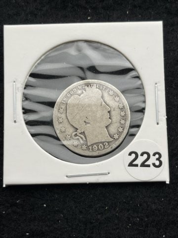 1902 Barber Quarter Coin (1 of 2)