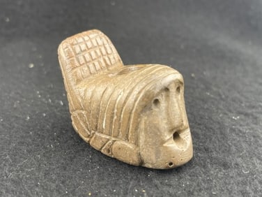 Human Effigy Stone Pipe Indian Artifact Arrowhead