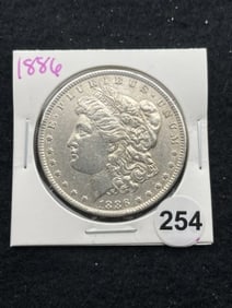1886 Morgan Silver Dollar Coin