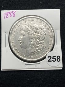 1888 Morgan Silver Dollar Coin