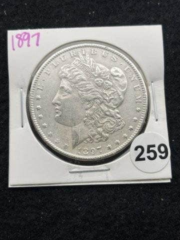 1897 Morgan Silver Dollar Coin (1 of 2)