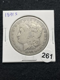 1891 S Morgan Silver Dollar Coin