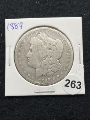1889 Morgan Silver Dollar Coin (1 of 2)