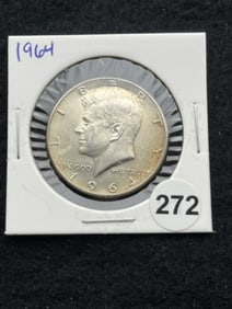 1964 Kennedy Half Dollar Silver Coin