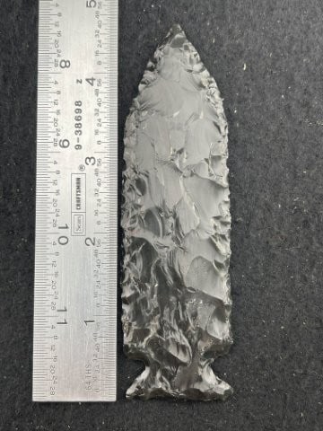 Obsidian Spear Point Indian Artifact Arrowhead (1 of 4)