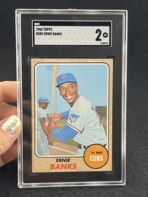 1968 Topps Ernie Banks Baseball Card