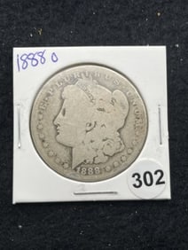 1888 O Morgan Silver Dollar Coin