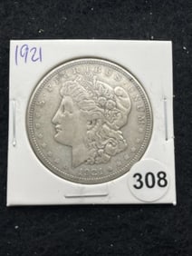1921 Morgan Silver Dollar Coin