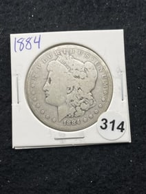 1884 Morgan Silver Dollar Coin