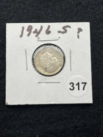 1946 S Roosevelt Dime Coin