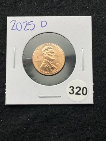 2025 D Last Year of Issue Penny: KEY WORDS: INDIAN ARTIFACT ARTIFACTS ARROWHEAD ARROWHEADS NATIVE AMERICAN MISSISSIPPIAN QUAPAW CADDO POTTERY COINS MORGAN DOLLAR PEACE DOLLAR SILVER COINS. All coins have been Sigma tested for authent