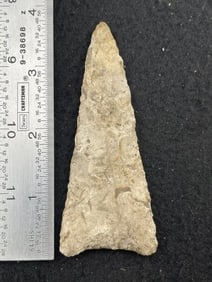 Dalton Indian Artifact Arrowhead