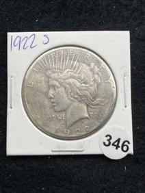 1922 S Peace Silver Dollar Coin