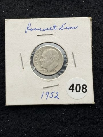 1952 Roosevelt Dime Coin (1 of 2)
