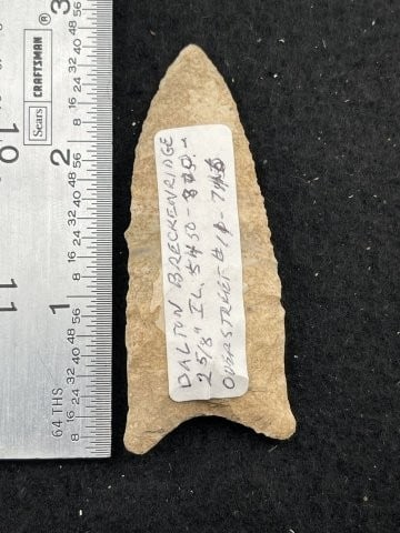 Dalton Indian Artifact Arrowhead (1 of 5)