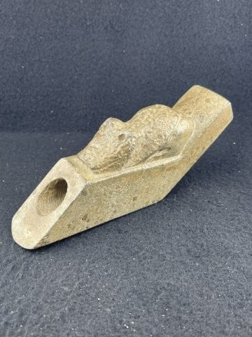 Frog Effigy Stone Pipe Indian Artifact Arrowhead (1 of 8)