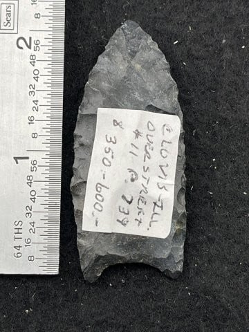 Clovis Indian Artifact Arrowhead (1 of 4)