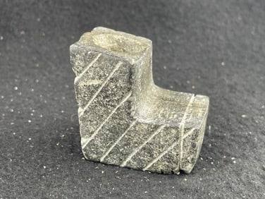 Engraved Stone Pipe Indian Artifact Arrowhead