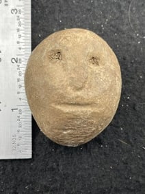 Stone Face Effigy Indian Artifact Arrowhead