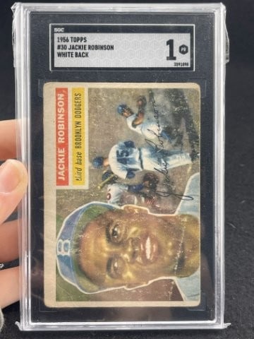 1956 Topps Jackie Robinson Baseball Card (1 of 2)