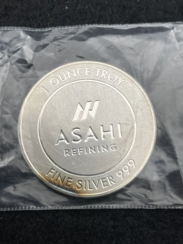 ASAHI 1 Ounce .999 Fine Silver Coin (1 of 2)