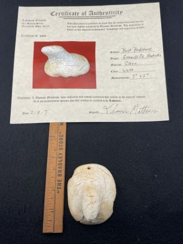 Bust Birdstone with Thomas Matthews COA from green County Kentucky (1 of 9)