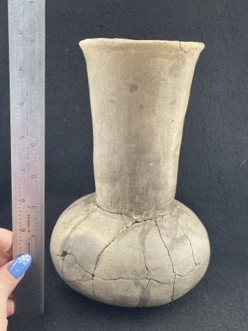Mississippian Water Bottle has been broken & glued Indian Artifact Arrowhead (1 of 6)