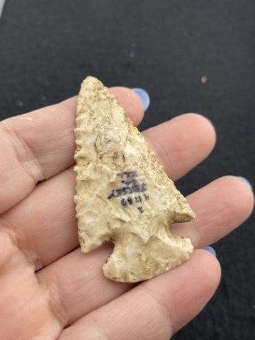 Dovetail Indian Artifact Arrowhead - 3