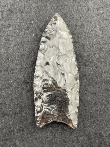 Obsidian Clovis Indian Artifact Arrowhead - 2