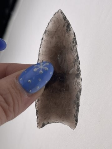 Obsidian Clovis Indian Artifact Arrowhead - 3