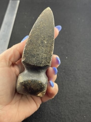 Grooved Axe Indian Artifact Arrowhead - 4
