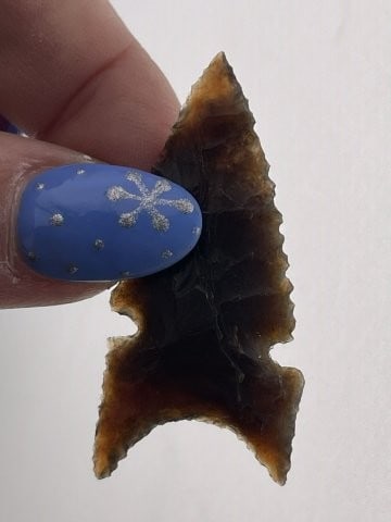 Obsidian Arrow Point Indian Artifact Arrowhead (1 of 5)