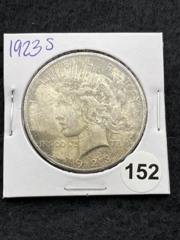 1923 S Peace Silver Dollar Coin (1 of 2)
