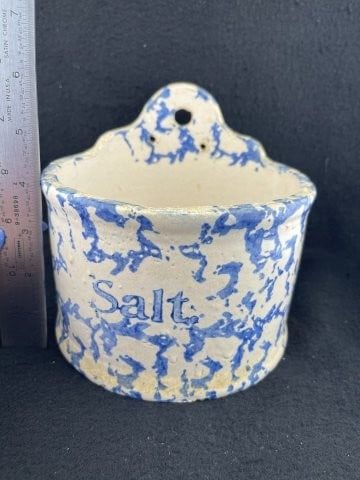 Antique Salt Crock: KEY WORDS: INDIAN ARTIFACT ARTIFACTS ARROWHEAD ARROWHEADS NATIVE AMERICAN MISSISSIPPIAN QUAPAW CADDO POTTERY COINS MORGAN DOLLAR PEACE DOLLAR SILVER COINS. All coins have been Sigma tested for