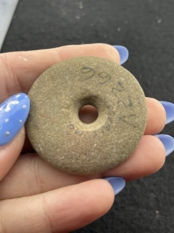 Pottery Bead from Missouri Indian Artifact Arrowhead - 2