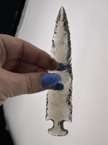 Glass Spear Head Indian Artifact Arrowhead (1 of 5)