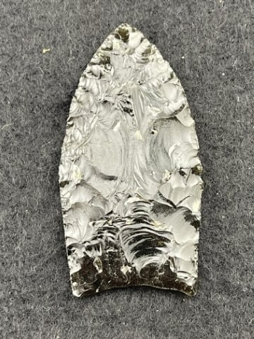 Obsidian Clovis Indian Artifact Arrowhead - 3