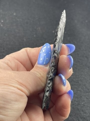 Obsidian Clovis Indian Artifact Arrowhead - 5