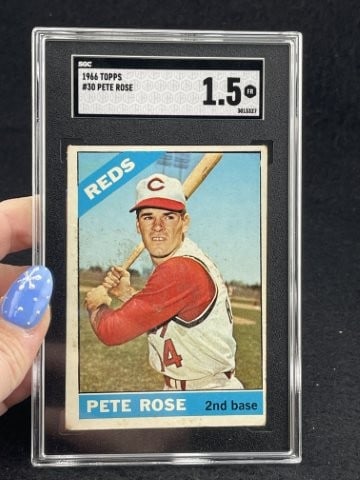 1966 Topps Pete Rose Baseball Card (1 of 2)