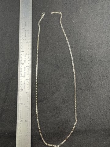 Sterling Necklace: KEY WORDS: INDIAN ARTIFACT ARTIFACTS ARROWHEAD ARROWHEADS NATIVE AMERICAN MISSISSIPPIAN QUAPAW CADDO POTTERY COINS MORGAN DOLLAR PEACE DOLLAR SILVER COINS. All coins have been Sigma tested for