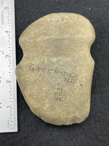 Grooved Axe from Greene County, Illinois Indian Artifact Arrowhead (1 of 4)