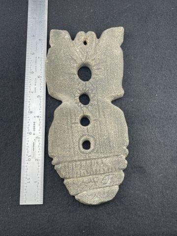 Stone Gorget broken & glued Indian Artifact Arrowhead (1 of 4)